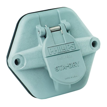 Phillips Socketbreaker, 7-Way, Sta-Dry, 20A Circuit Breaker Split Pin, Nylon Housing 16-762